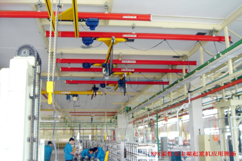 KPK柔性雙主梁起重機(jī)使用現(xiàn)場