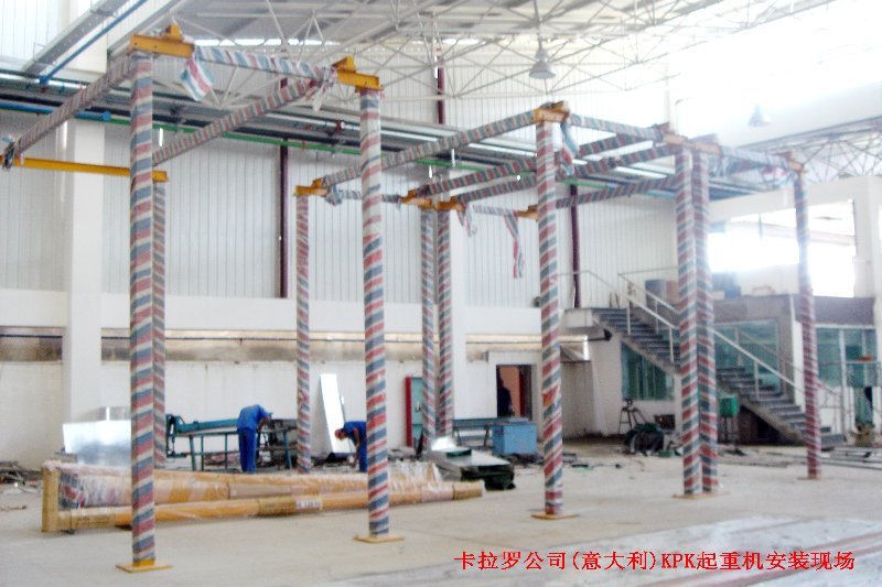 卡拉羅公司（意大利）KPK起重機(jī)安裝現(xiàn)場